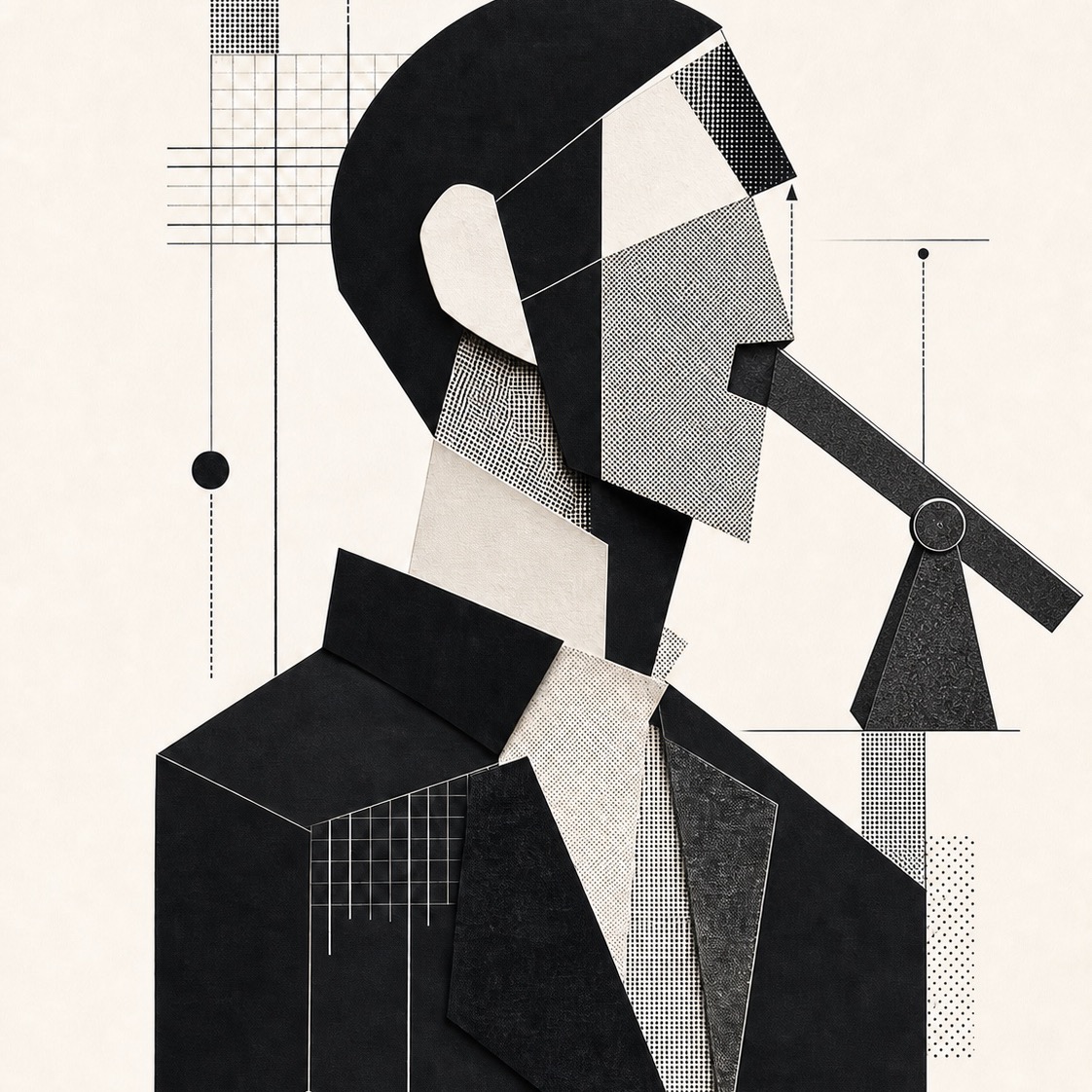 Abstract editorial artwork for AI Is Leverage, Not Strategy