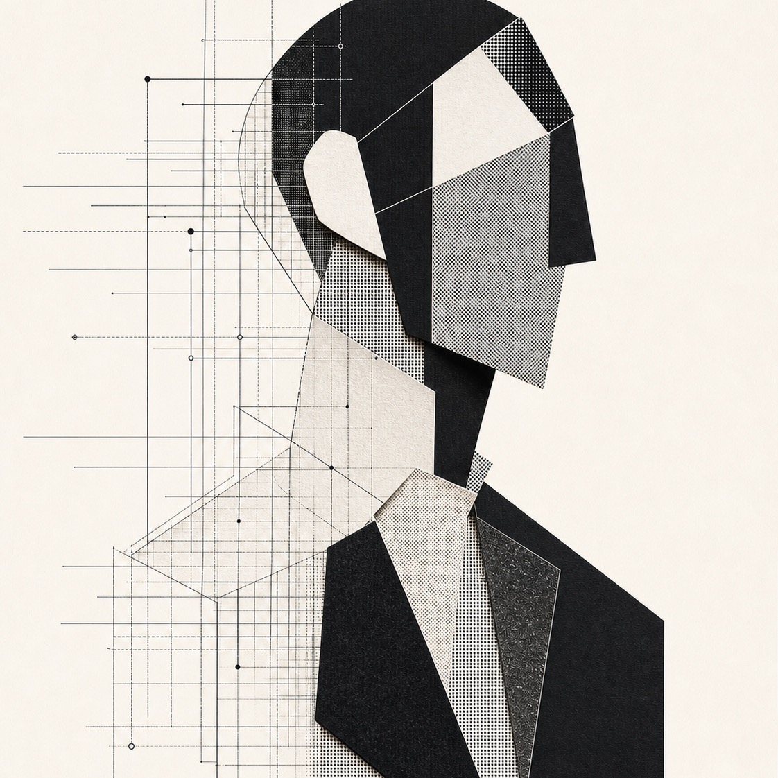 Abstract editorial artwork for Execution Follows Design